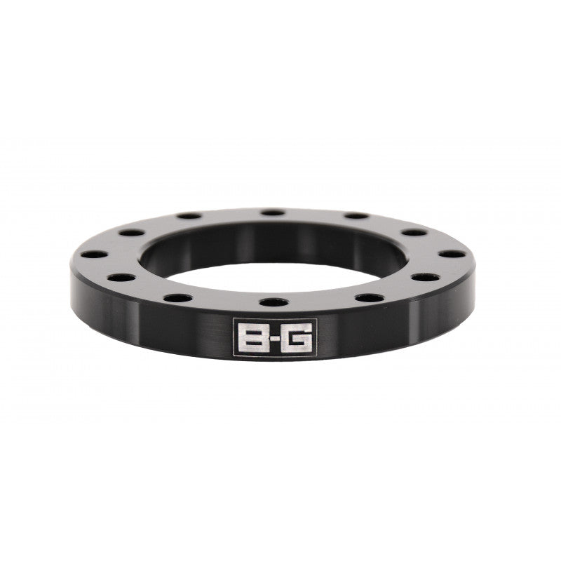 BG Racing 10mm Steering Wheel Spacer – 6x70 / 6x74 PCD – Black Anodised