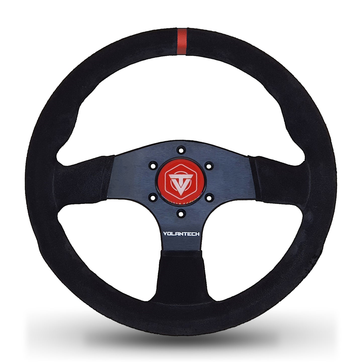 Volantech Uno Red 330mm Suede Racing Steering Wheel