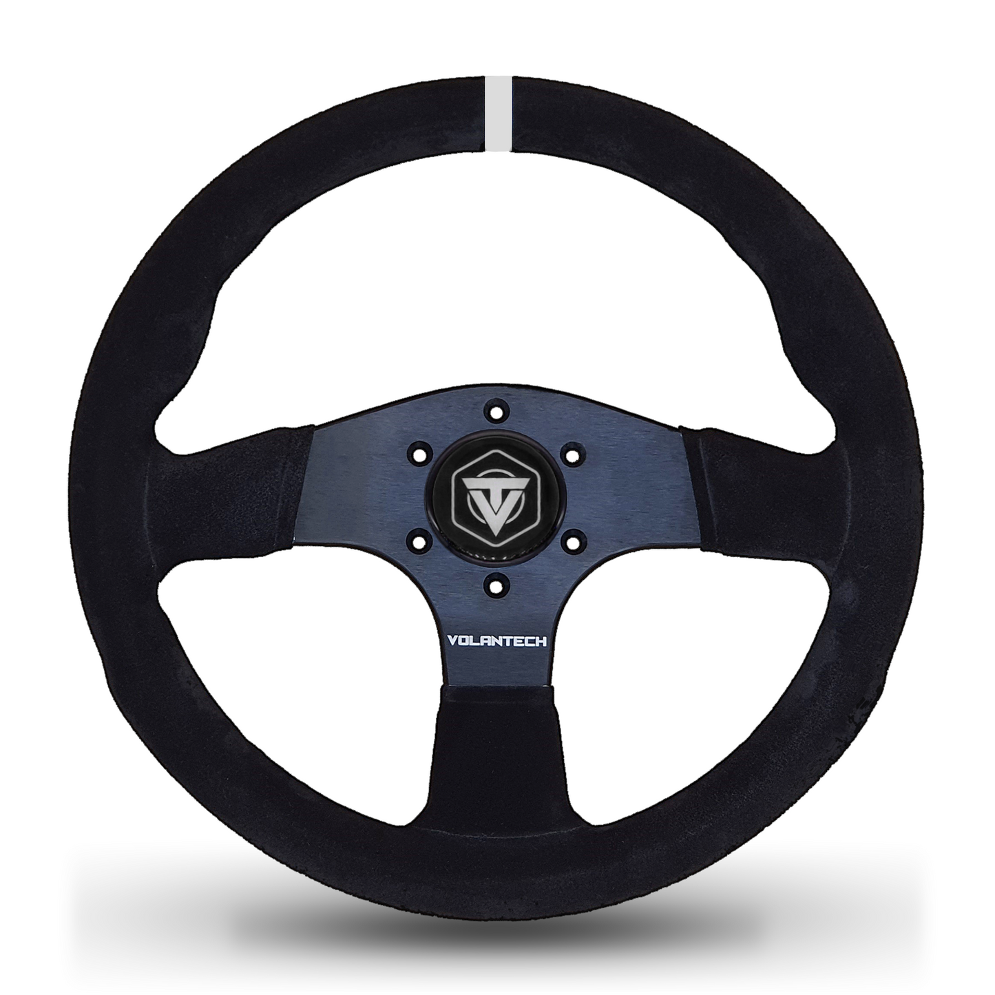 Volantech Uno White 330mm Suede Racing Steering Wheel