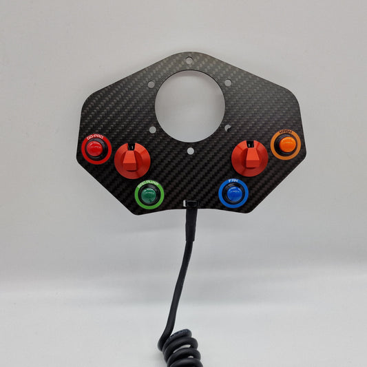 6 Button Wired Race Car Steering Wheel Switch Panel