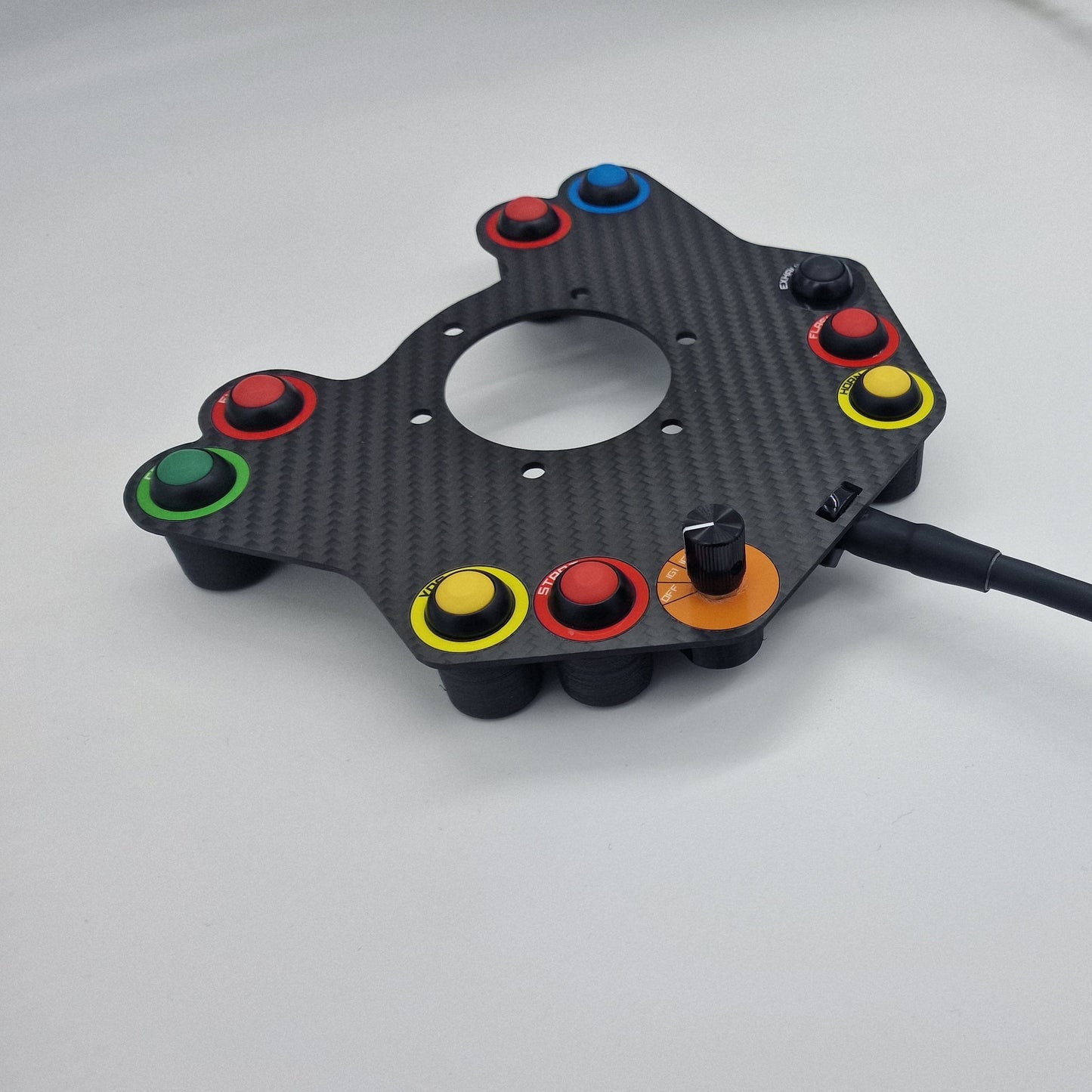 10 Button Wired Race Car Steering Wheel Switch Panel