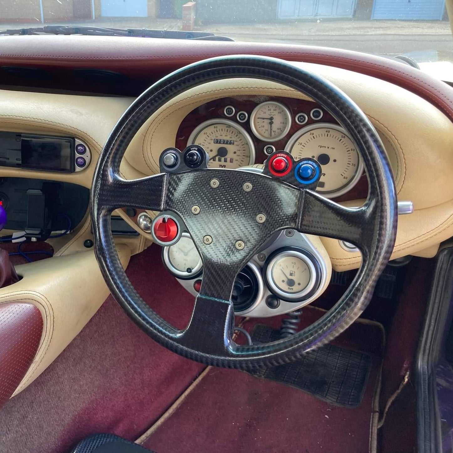 4 Button Wired Race Car Steering Wheel Switch Panel