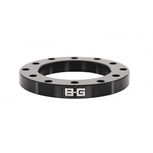 BG Racing 10mm Steering Wheel Spacer – 6x70 / 6x74 PCD – Black Anodised