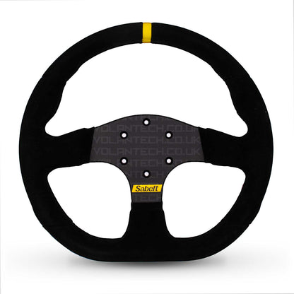 Sabelt SW-733 330mm Suede Flat Bottom Steering Wheel