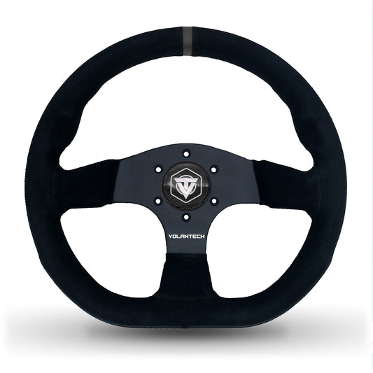 Volantech Duo Black Flat Bottom 330mm Suede Racing Steering Wheel