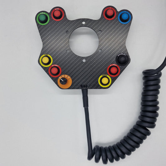 Panel botonera para volante de coche de carreras con cable de 10 botones